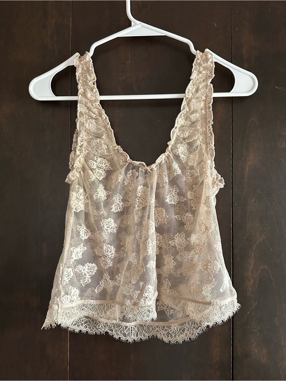 aerie Lace Floral Patterned Camisole